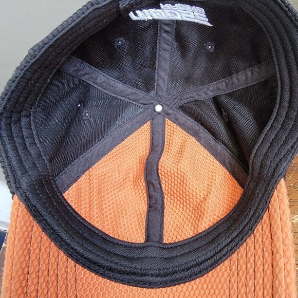 Moose Racing Hat Cap Men's Orange Black Baseball Strapback Adjustable - Picture 8 of 9